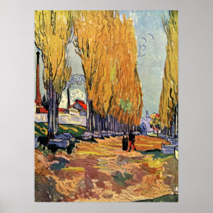 Póster Los Alyscamps (Cementerio) por Vincent van Gogh