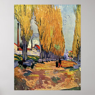 Póster Los Alyscamps (Cementerio) por Vincent van Gogh