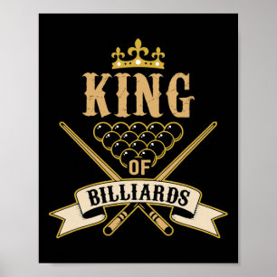 Póster Los Amantes De Billiard Snooker -Rey De Billiards