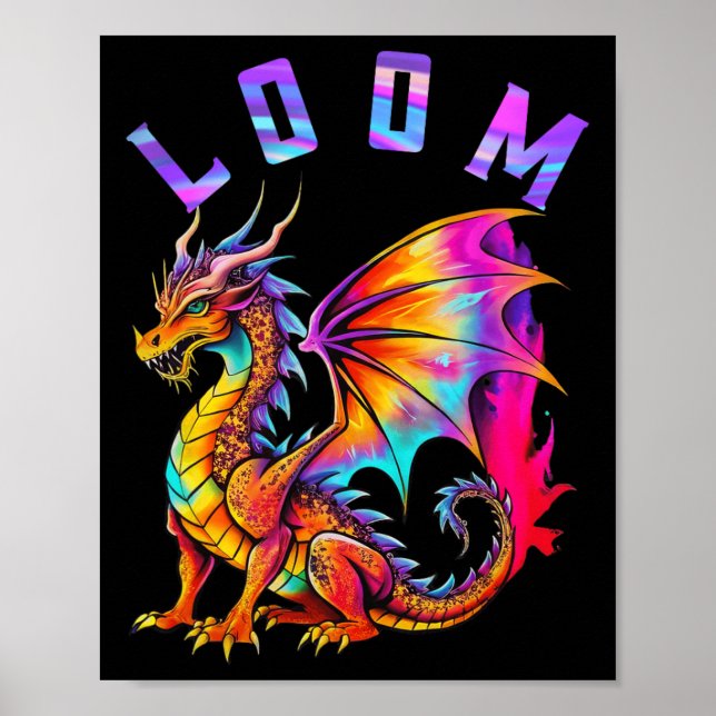 Póster Los Amantes De Dragon Loom Funny Para Los Hombres  (Frente)