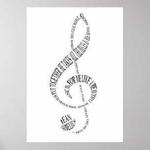 Póster Los amantes de la música Poster de regalos - Trebl