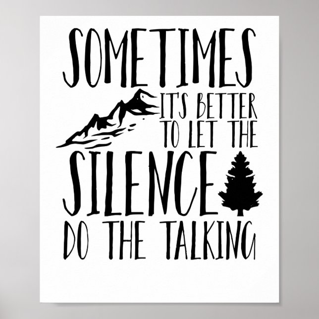 Póster Los amantes de la naturaleza dejen que el silencio (Frente)