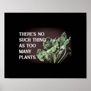Póster los amantes de las plantas divertidas citan la par