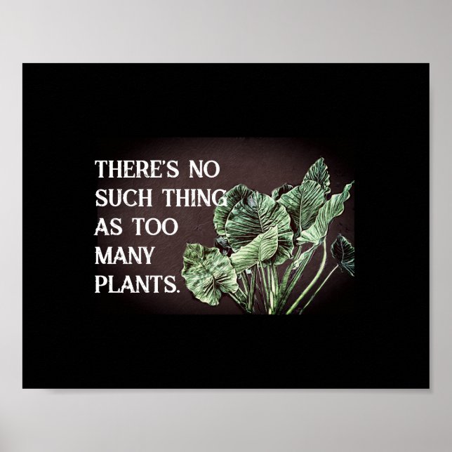 Póster los amantes de las plantas divertidas citan la par (Frente)