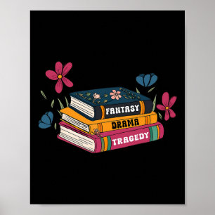 Póster Los amantes de los libros disfrutan de una tragedi