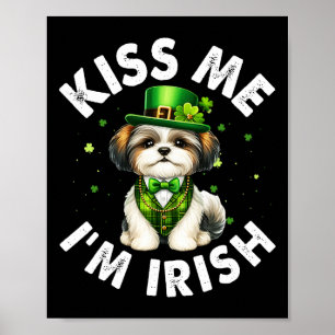Póster Los amantes de los perros shih Tzu me besan Soy un