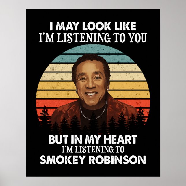 Póster Los amantes de Smokey Robinson añoran regalos a lo (Frente)