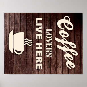 Póster Los amantes del café viven aquí poster