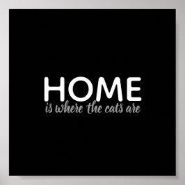 Póster los amantes del gato citan poster blanco y negro