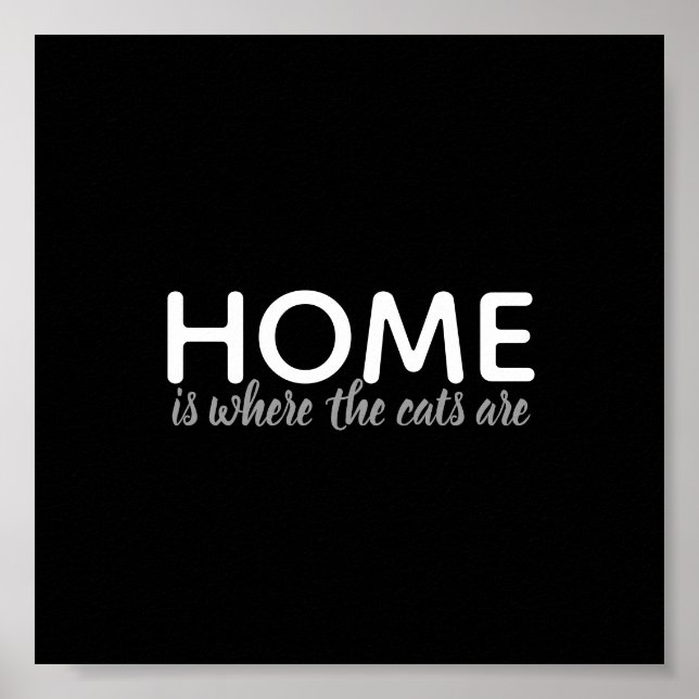 Póster los amantes del gato citan poster blanco y negro (Frente)