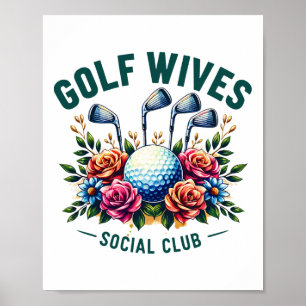 Póster Los amantes del golf en el club social Golf Guivas