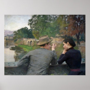Póster Los amantes, Poster de 1888
