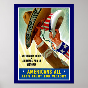 Póster Los americanos todo el ~ nos dejaron luchar para