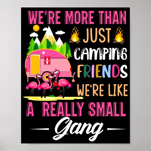 Póster Los amigos de camping son como una pequeña pandill (Frente)