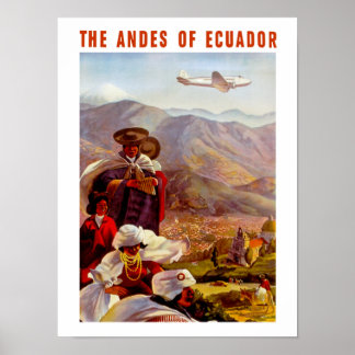 Póster Los Andes de Ecuador