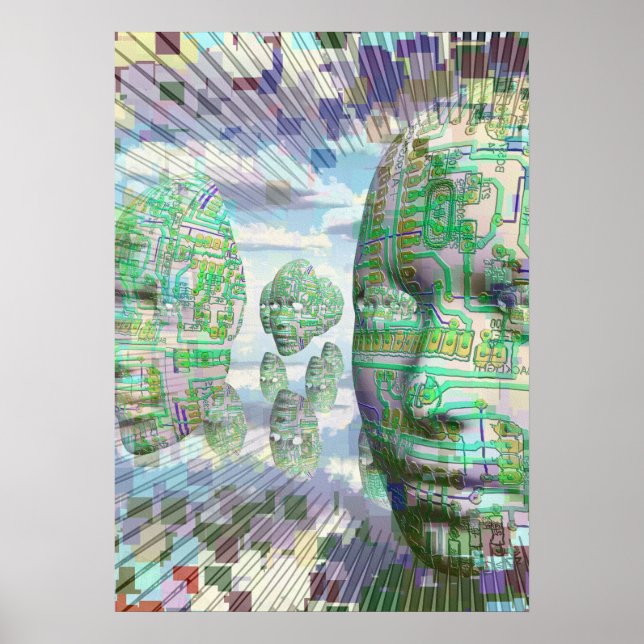 Póster Los androides sueñan con ovejas eléctricas (Frente)