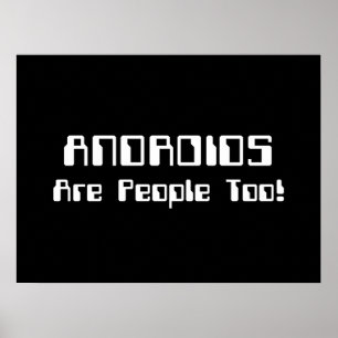 Póster ¡Los ANDROIDES También Son Personas!