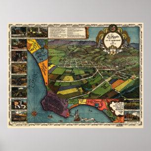 Póster Los Angeles - 1871 (Gore) BigMapBlog