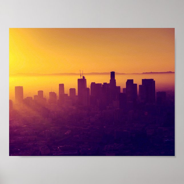Póster Los Ángeles al atardecer (Frente)