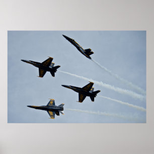 Póster Los ángeles azules