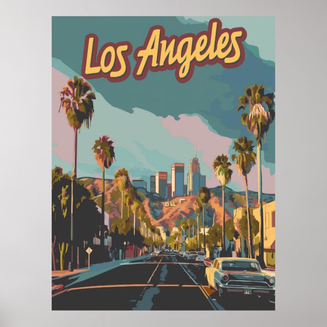 Póster Los Ángeles California (Frente)