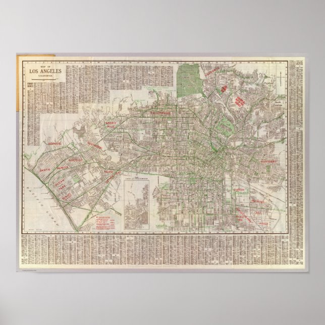 Póster Los Ángeles, California 2 (Frente)