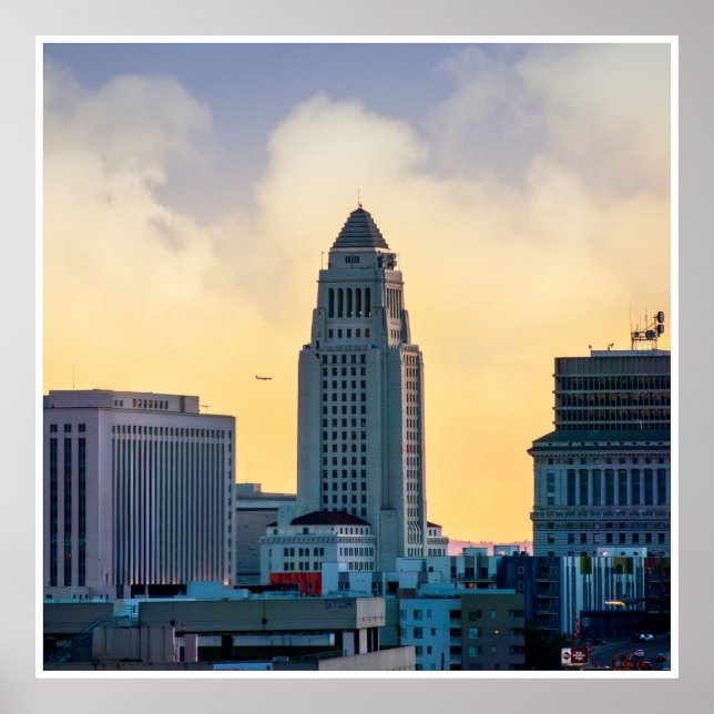 Póster Los Angeles City Hall Wall Art Print Photography (Frente)