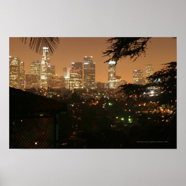 Póster Los Ángeles de noche (Frente)