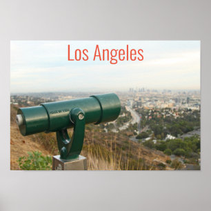 Póster Los Ángeles desde Mulholland Drive