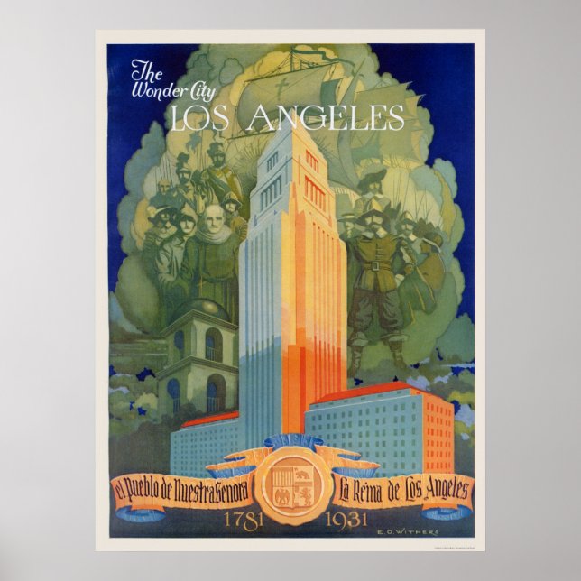 Póster Los Ángeles, la ciudad de las maravillas (Frente)