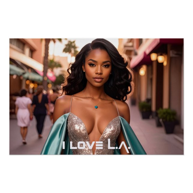 PÓSTER LOS ANGELES - ME ENAMORA L.A. (Anverso)