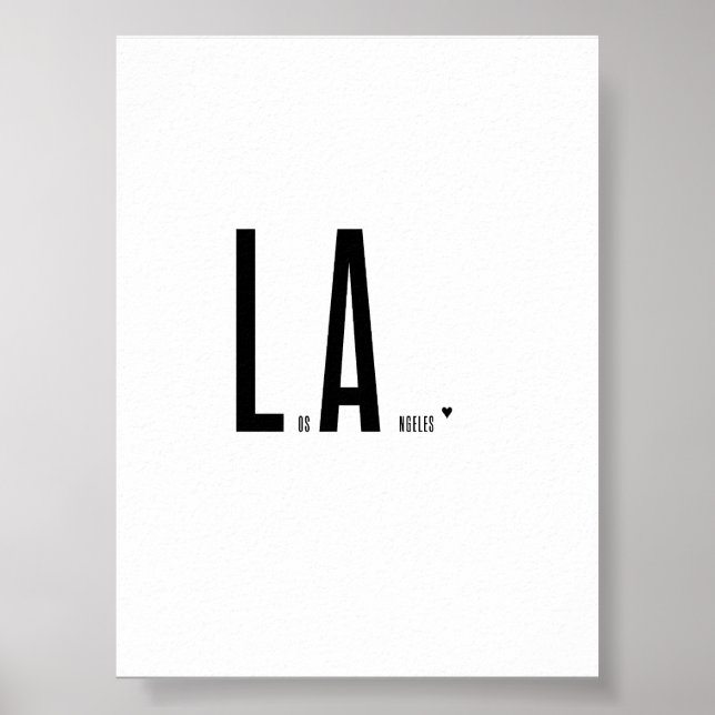 Póster Los Angeles - minimalistic typography poster (Frente)