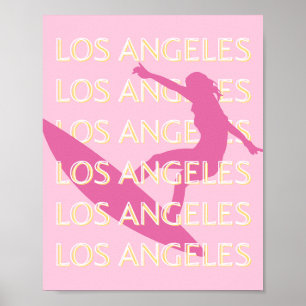 Póster Los Angeles Travel Art, California, Travel Art