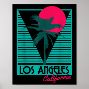 Póster Los Angeles Vintage Retro La California Beach Souv