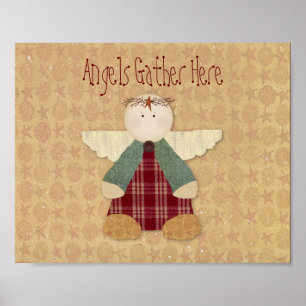 Póster Los ángulos se reúnen aquí Imprimir