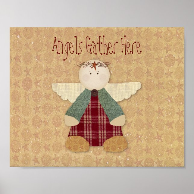 Póster Los ángulos se reúnen aquí Imprimir (Frente)