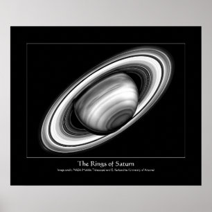 Póster Los anillos de Saturno gigante del gas - imagen de