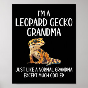 Póster Los animales de definición de abuela leopardo geck