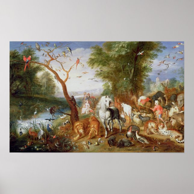 Póster Los animales que entran en el Arca de Noé (Frente)