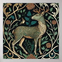 Los animales salvajes viven en un bosque, los cier