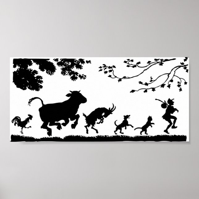 Póster Los animales siguen al líder (Frente)