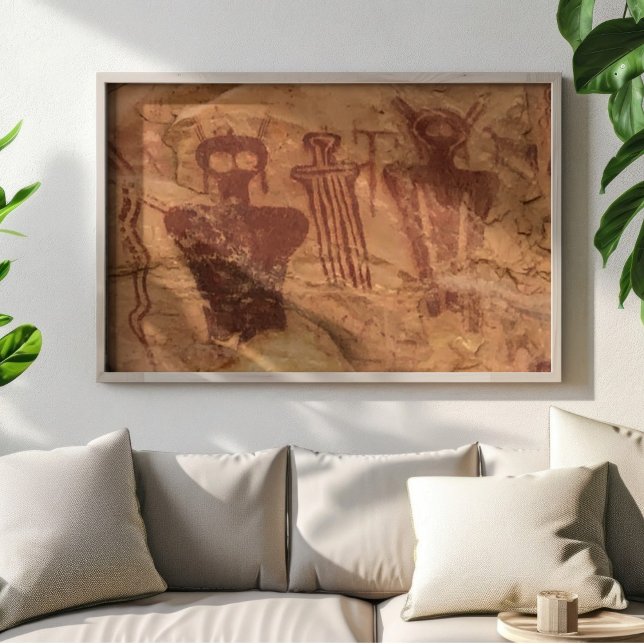 Póster "Los Antiguos", Pictograma de Sego Canyon Utah (Subido por el creador)