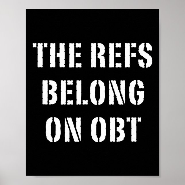 Póster Los Árbitros Pertenecen a Obt - Fútbol de Orlando (Frente)