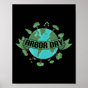 Póster Los Árboles Von Arbor Day Son Ambientalistas