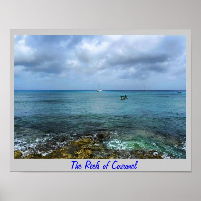 Póster Los arrecifes de Cozumel (Frente)