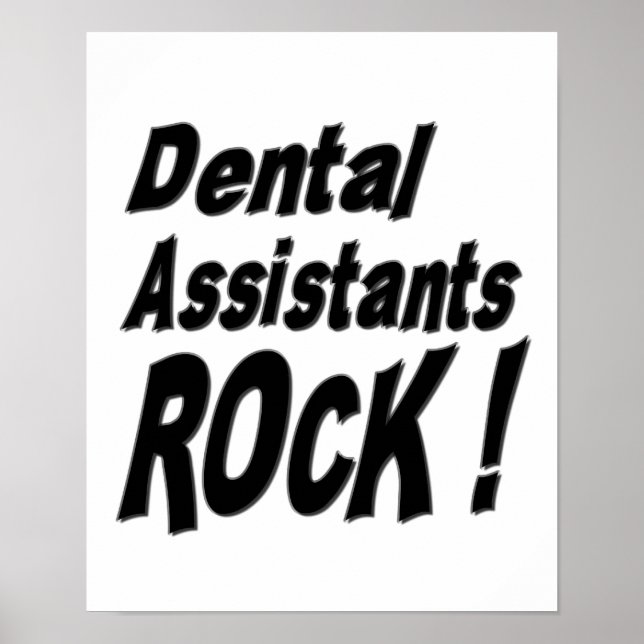 Póster ¡Los Asistentes Dentales Rock! Poster (Frente)