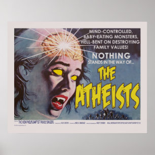 Póster Los ateos parodian al Poster de cine