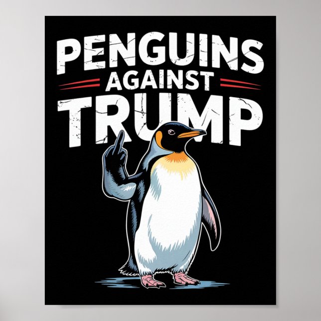 Póster Los avispones de pingüino resisten a los graciosos (Frente)