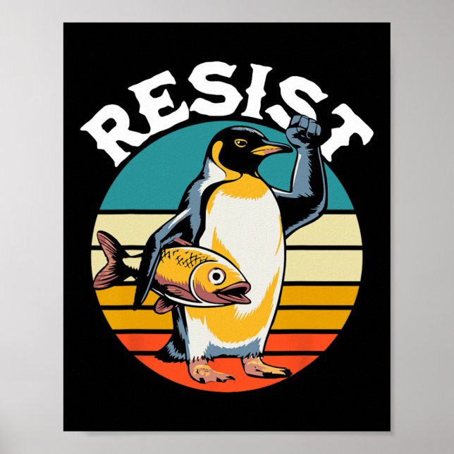 Póster Los avispones de pingüino resisten a los graciosos (Frente)