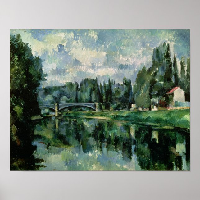 Póster Los bancos del Marne en Creteil, c.1888 (Frente)